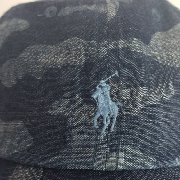 Polo Ralph Lauren Blue Camo Hat - Picture 7 of 8